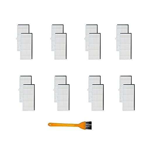 ZRF Set di 16 filtri per aspirapolvere robot Proscenic U6