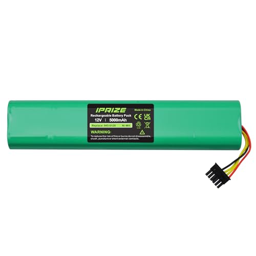 iPrize Batteria di ricambio 12 V 5000 mAh per Neato Botvac 70, 70E, 75, 85, 80, 945-0129, 945-0174