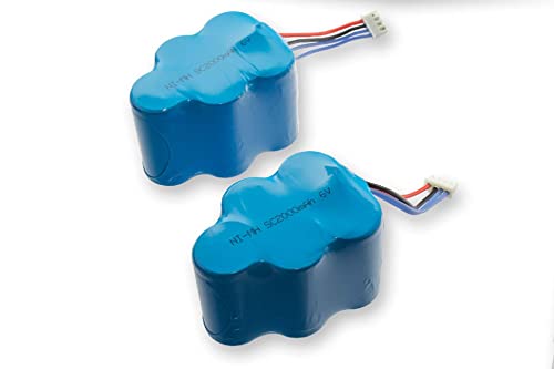 vhbw 2x batteria compatibile con Ecovacs Deebot D83 home cleaner (2000mAh, 6V, NiMH)