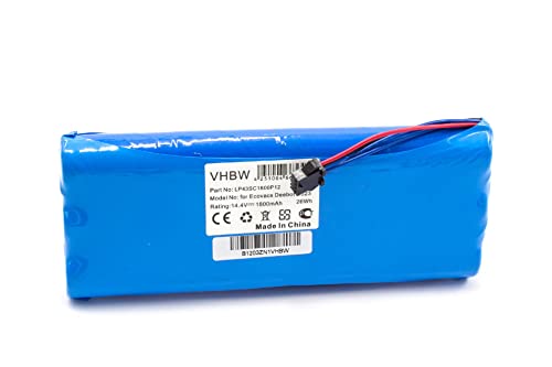 vhbw batteria compatibile con Ecovacs Deebot D523, D54, D540, D543, D550, D56, D560 aspirapolvere...