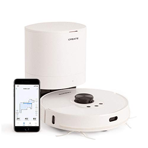 CREATE NETBOT LS27 - Robot aspirapolvere laser con svuotamento automatico, alta potenza 2700Pa, per...