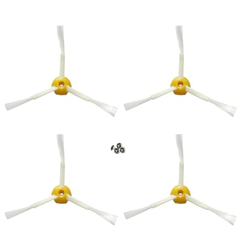 MIRTUX Kit di 4 spazzole Laterali compatibili con Roomba Serie 500, 600 e 700 (Tutti i Modelli) -...