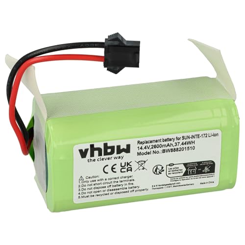 vhbw 1x batteria compatibile con Ecovacs Deebot CEN546, D502, D501, D500, 715, DN79S, D711, D710,...