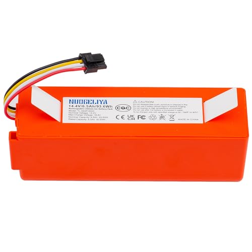 Batteria agli ioni di litio da 14,4 V 6500 mAh di ricambio per Xiaomi Mi Robot Xiaomi Mijia Roborock...