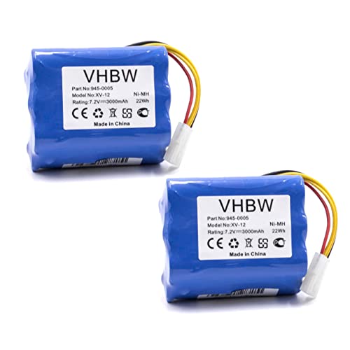 vhbw 2x batteria compatibile con Neato XV Essential, Signature Pro, XV-11, XV-12, XV-15, XV-21,...