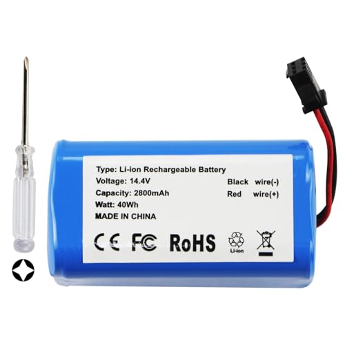 K KYUER 2800mAh Rechargable Batteria per Ecovacs Deebot D83 Deebot U2 Deebot U2 Pro DGN22 DGN22-11...