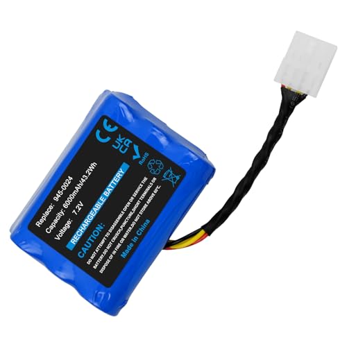 Awekamer 7,2V 6000mAh Ni-MH Sostituzione Batteria per Neato All Floor, Signature 25, XV-11, XV-12,...