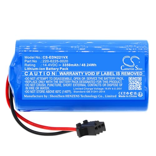 Cameron Sino Batteria di ricambio per Ecovacs D83, Deebot U2, Deebot U2 Pro, DGN22, DGN22-11,...