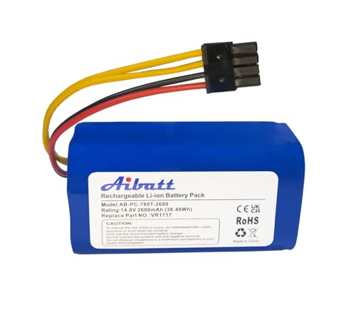 Aibatt Batteria agli ioni di litio, ricambio per aspirapolvere Proscenic Cocoa Smart 780T, 790T,...