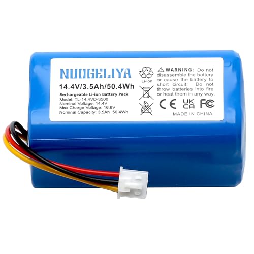 Batteria di ricambio per Proscenic 800T, 820S, 820T, 830T, PR-800T, PR-820T, PR-830S, PR-830T, 14,4...