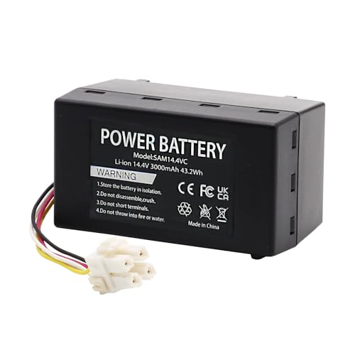 Abaiyer Aspirapolvere Batteria di ricambio 14.4V Li-ion 3000mAh Aspirapolvere Batteria ricaricabile...