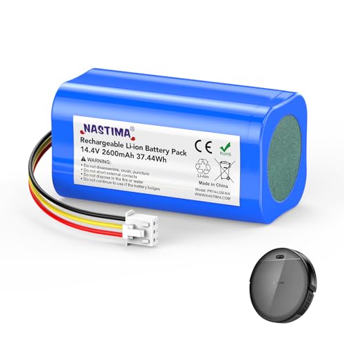 NASTIMA Batteria di Ricambio 14,4V 2600mAh per Proscenic 800T 820T 820S, Li-ion Batteria per PR-800T...