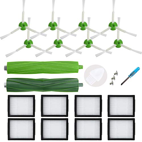 Kit di Accessori Ricambi per iRobot Roomba e5 e5154 e6 i3 i7 i7156 i8 Aspirapolvere HEPA Filtri...